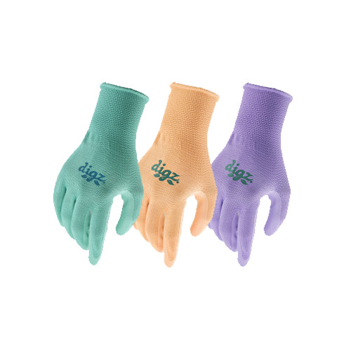 twigz gardening gloves Digz 3-Pair Nitrile Coated Gloves