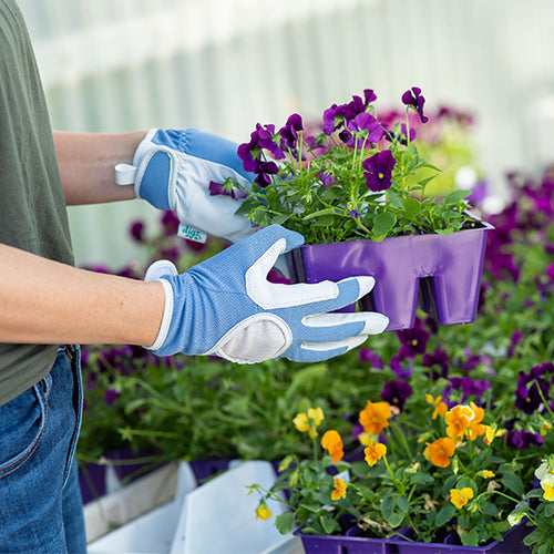 Digz signature gloves in the garden