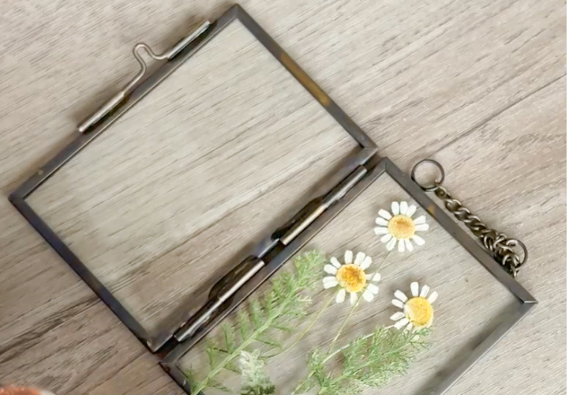 Framed Pressed Flower Ornaments