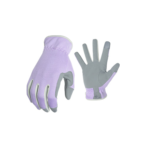 purple gardening gloves Planter Purple Gloves