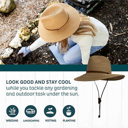 python sun straw hat - natural – joy in the dawn... Gardening Straw Sun Hat – Digz