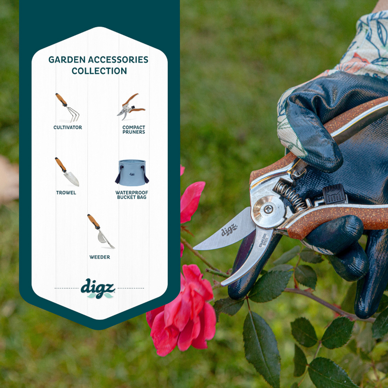 Digz Compact Garden Pruner Shears | Precise & Comfortable Grip
