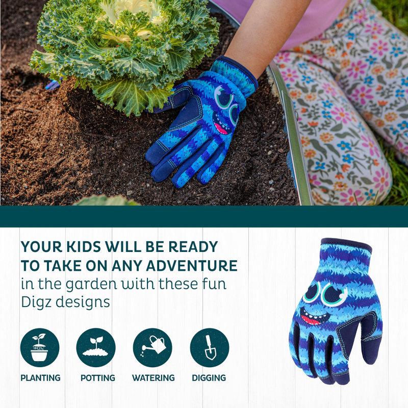 melissa and doug gardening gloves Digz Kids Utility Garden Gloves